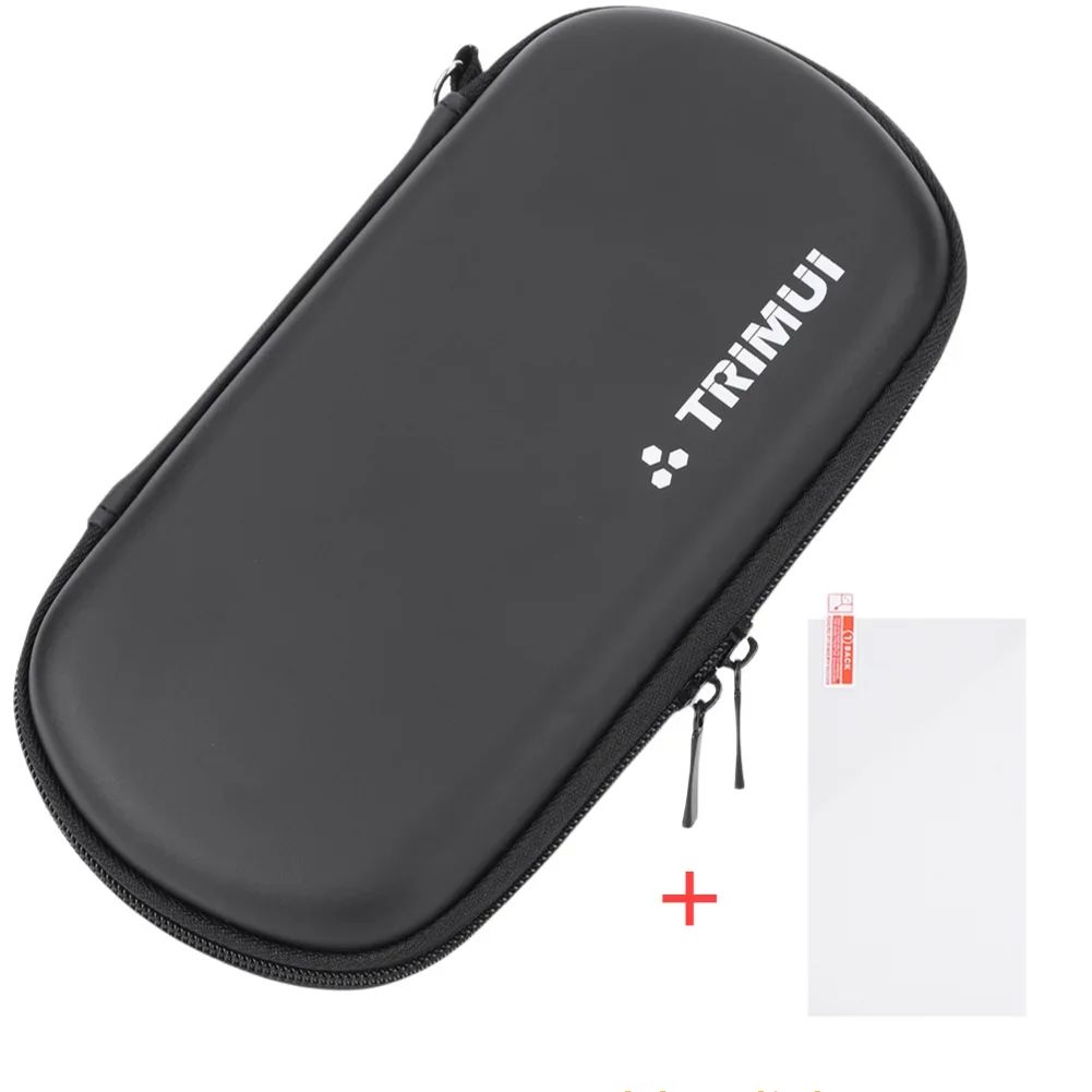 EVA Hard Carrying Case for Trimui Smart Pro – Shockproof Travel Storage Bag with Carabiner & Tempered Glass Protector