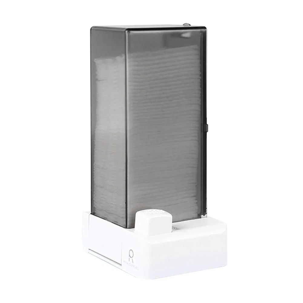 Wall Mount Cotton Pad Dispenser – Automatic Press-Out Makeup Organizer for Cotton Squares, Nail Wipes & Vanity Storage