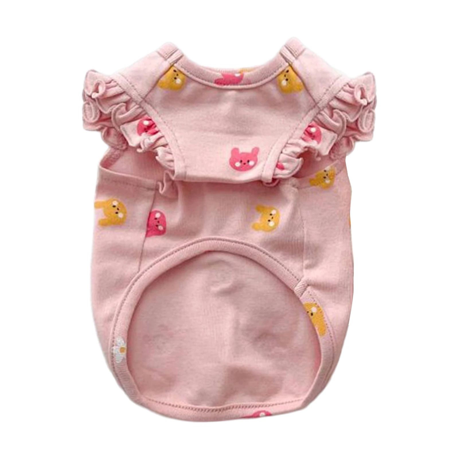 Embroidered Pet Tank Top – Lightweight Breathable Sleeveless Shirt for Small Dogs and Cats with Added Everyday Comfort