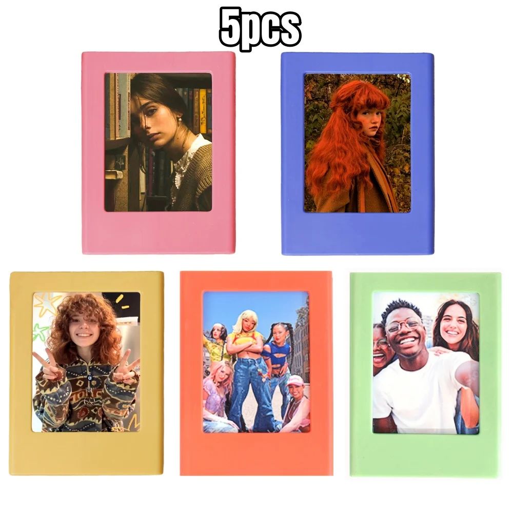 Retro Magnetic Photo Frame – 3 in Instant Photo Display Holder for Kitchen Decor, Family Memories and Thoughtful Gifts