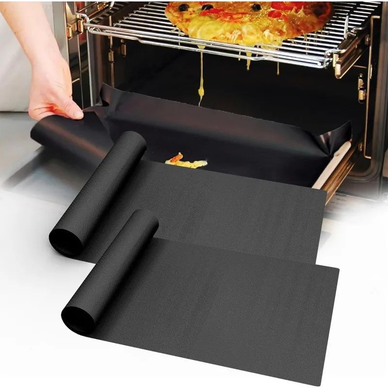 Nonstick Oven Liner Mats – 2-Pack 16 x 13 in Heavy-Duty BPA- and PFOA-Free Sheets for Catching Spills and Easy Cleanup