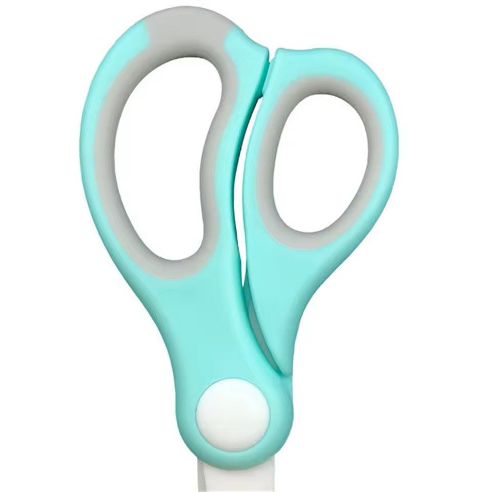 Ceramic Baby Food Scissors with Cutting Box Infant Feeding Aid and Kitchen Food Shear