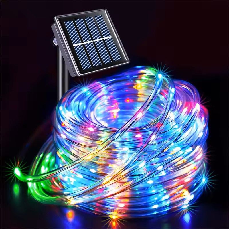 Solar Tube Rope String Lights for Outdoor Decor
