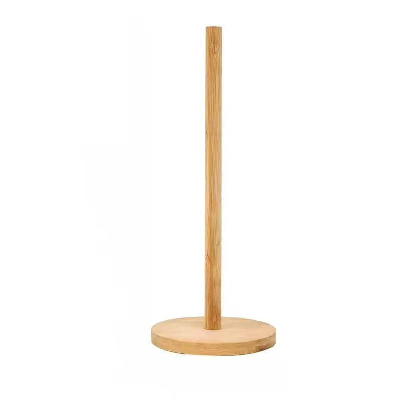 Wooden Freestanding Paper Towel Holder – Kitchen & Dining Room Tissue Roll Dispenser