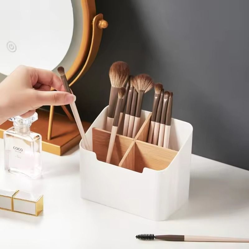 Multifunctional Bamboo Desktop Organizer with Compartments | Inspire Uplift