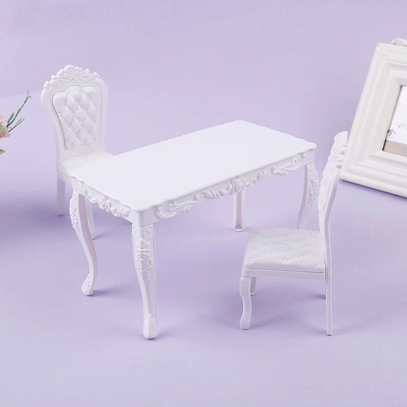6 Inch Mini Chair 1 6 Scale Mini Dining Table and Chairs Set for BJD Dolls | Inspire Uplift