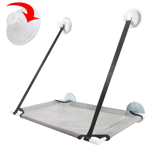 Cat Hammock Window Bed Hanging Sunny Seat with Strong Suction Cups Double Decker Design