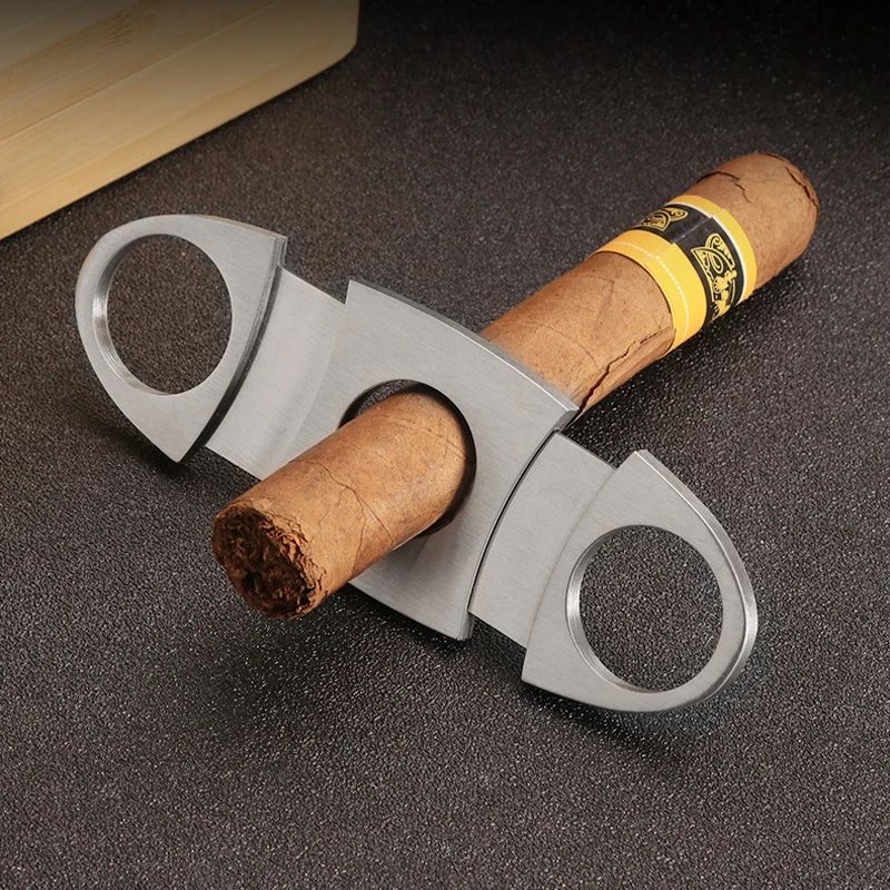 Cigrate Cutter Stainless Steel Cigar Cutter Manual Sharp Double Blade Cigar | Inspire ...