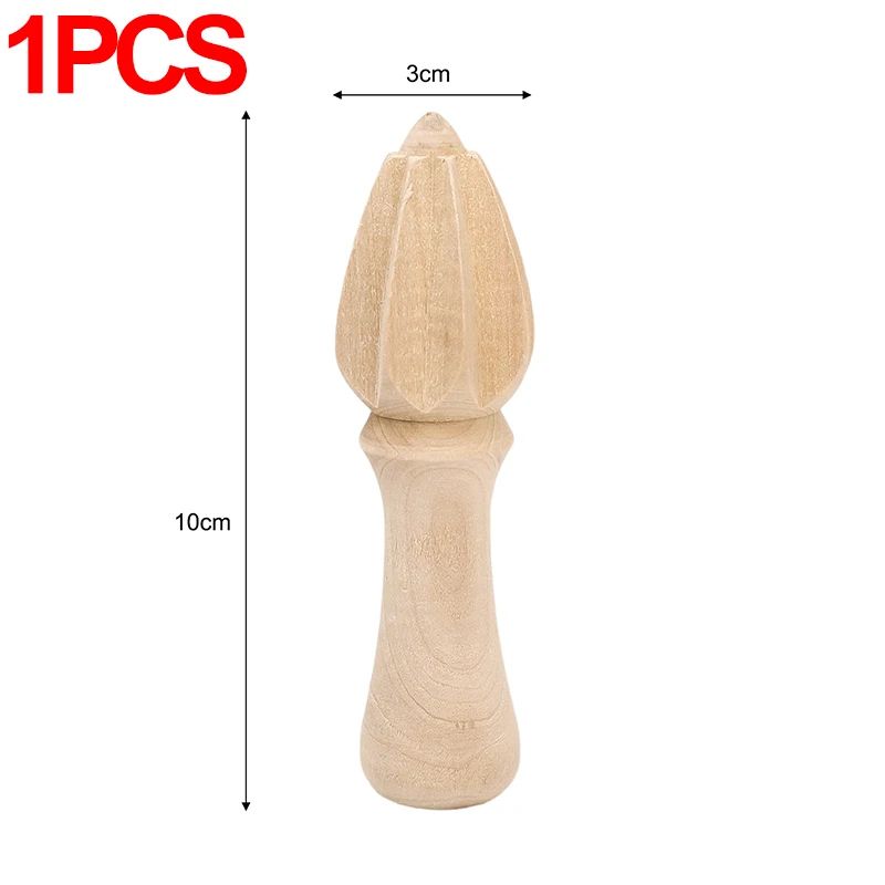 Wooden Citrus Reamer – Manual Lemon & Orange Hand Juicer, Portable Mini Fruit Squeezer Kitchen Gadget