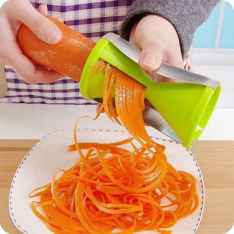 Vegetable Spiralizer & Julienne Peeler Bundle - Stainless Steel Spiral Slicer & Julienne Cutter for Fruits and Veggies