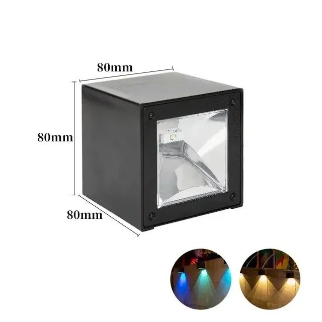 Modern Solar Square Wall LED Light