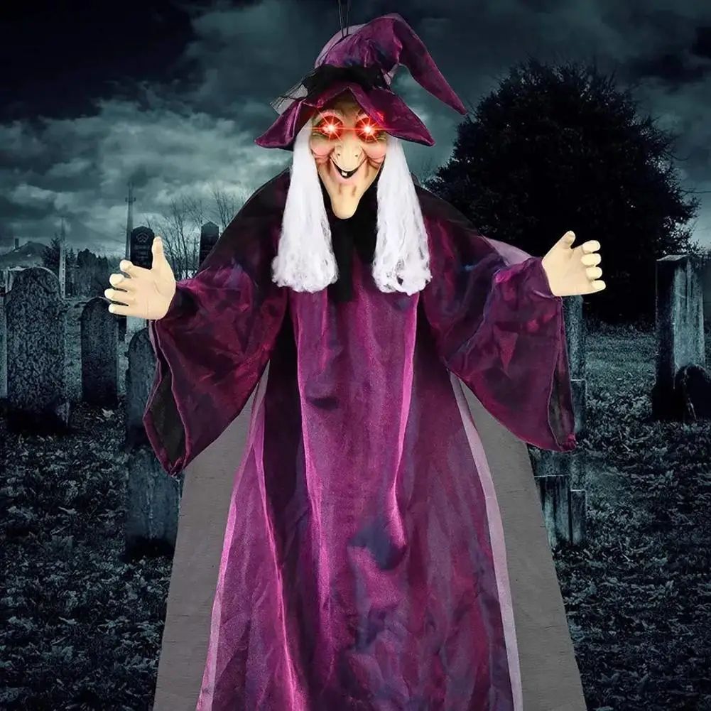 Life Size Talking Witch Halloween Decor