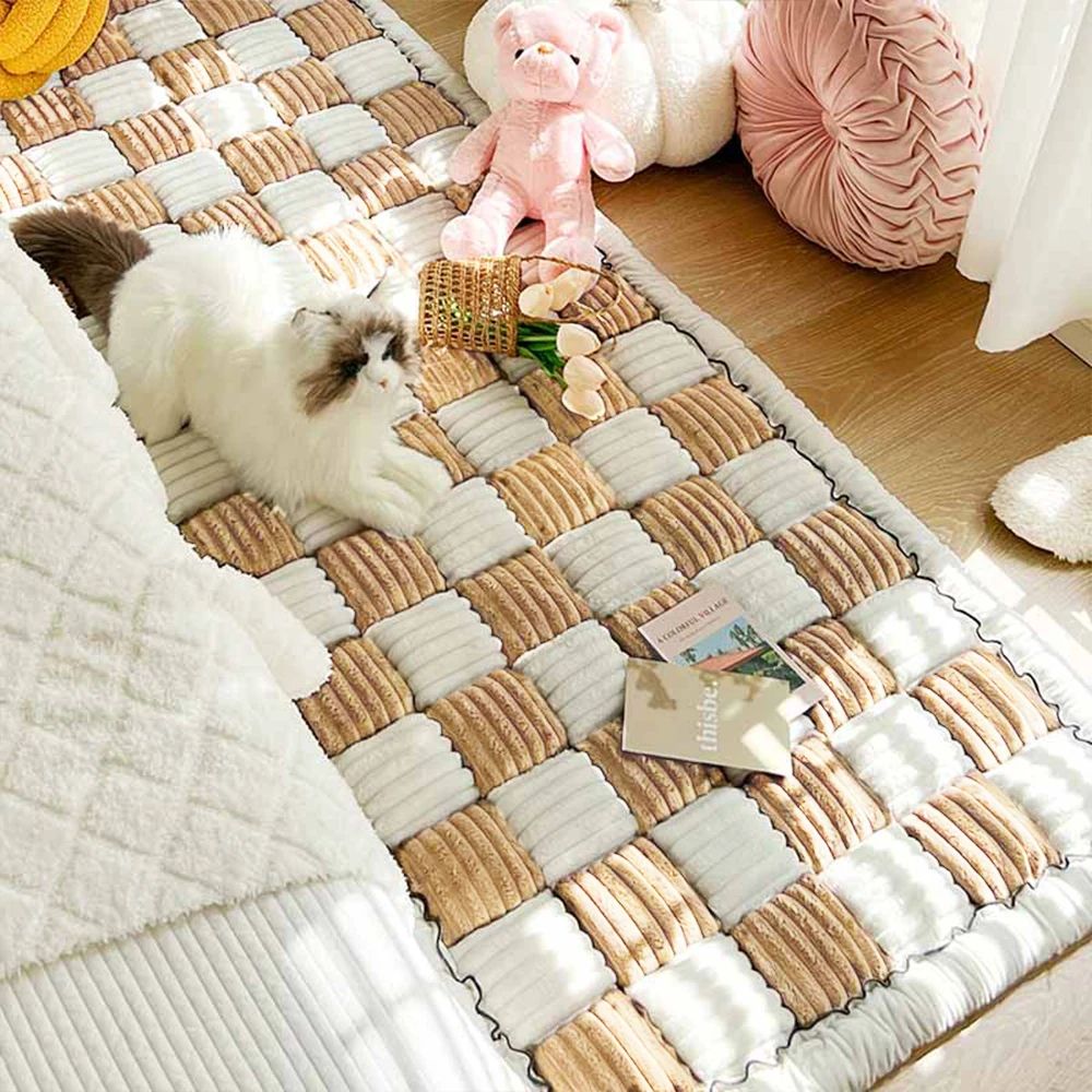 Warm Dog Bed Mat with Anti Slip Base