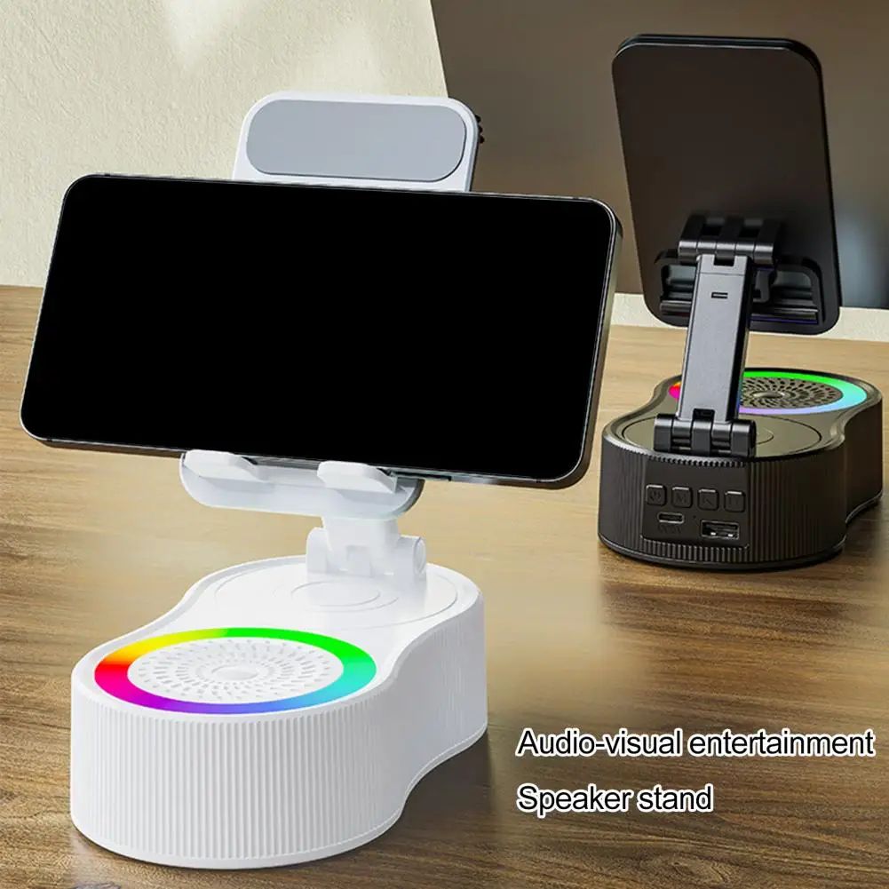 360 Rotatable Phone Stand with Bluetooth Speaker | Inspire Uplift