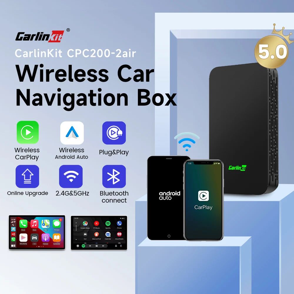 CarlinKit 5.0 Wireless CarPlay Android Auto Adapter | Inspire Uplift