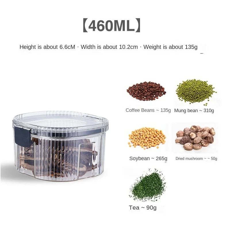 Striped Airtight Grain Storage Jar