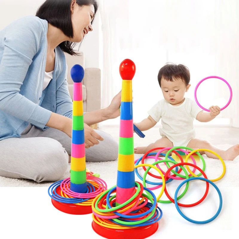 Kids Throw Circle Game Ferrule Stacked Toy Set | Inspire Uplift
