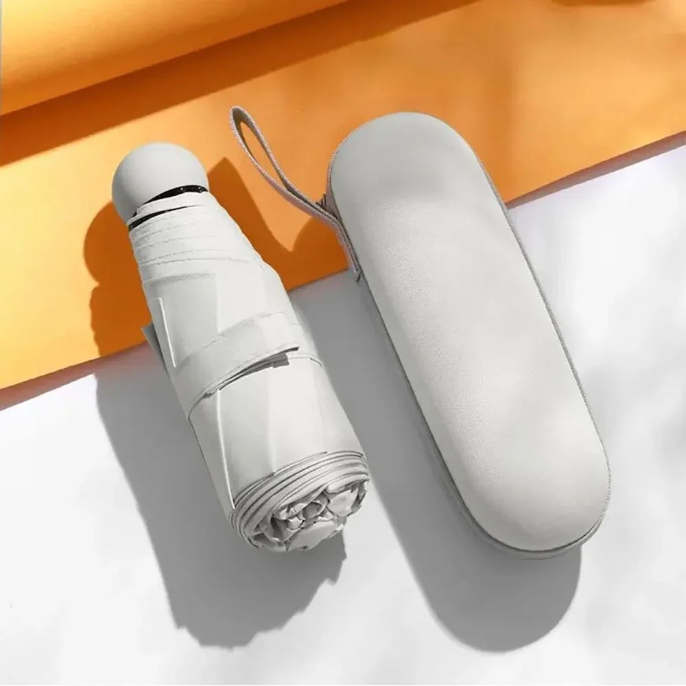 Portable Capsule Mini Umbrella for Sun and Rain
