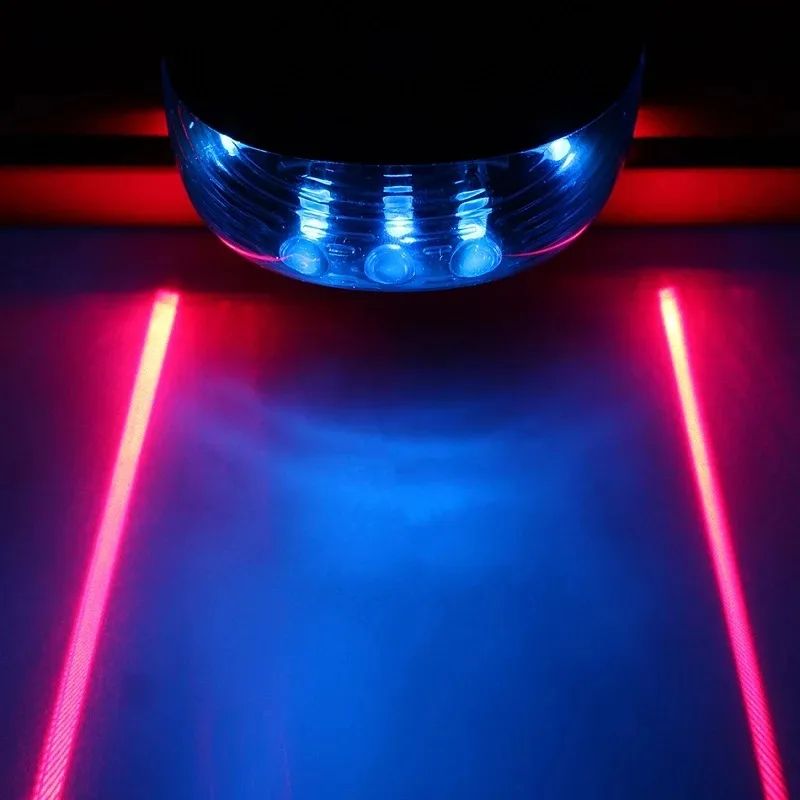 Bike LED Rear Safety Light with Laser Guide
