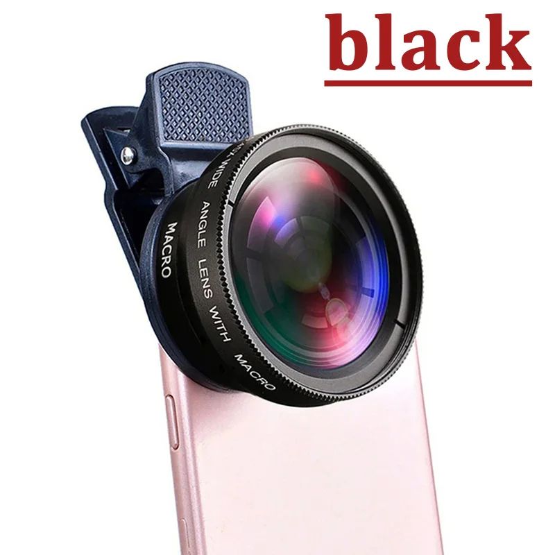 2 IN 1 Universal Clip-On Phone Lens Wide Angle + Macro