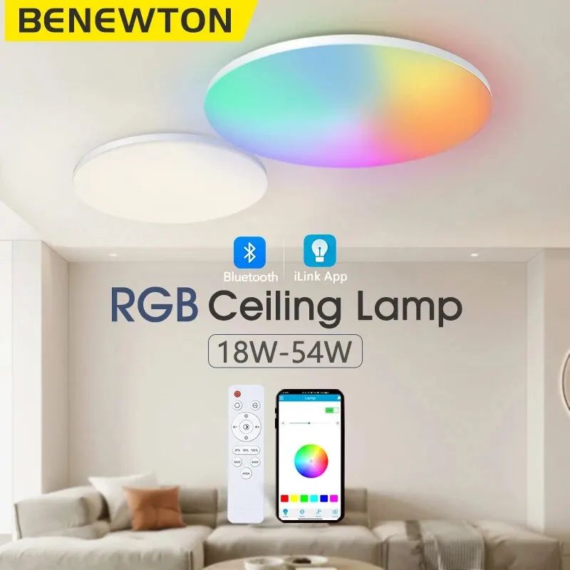 Smart RGB CCT LED Ceiling Light with App Control
