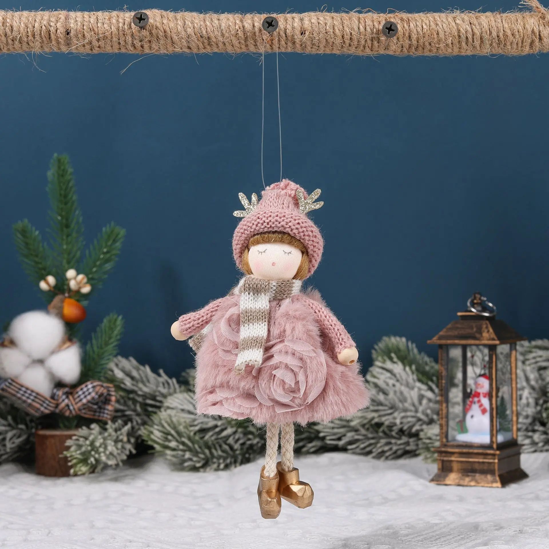 Cute Plush Angel Girl Christmas Tree Hanging Ornament