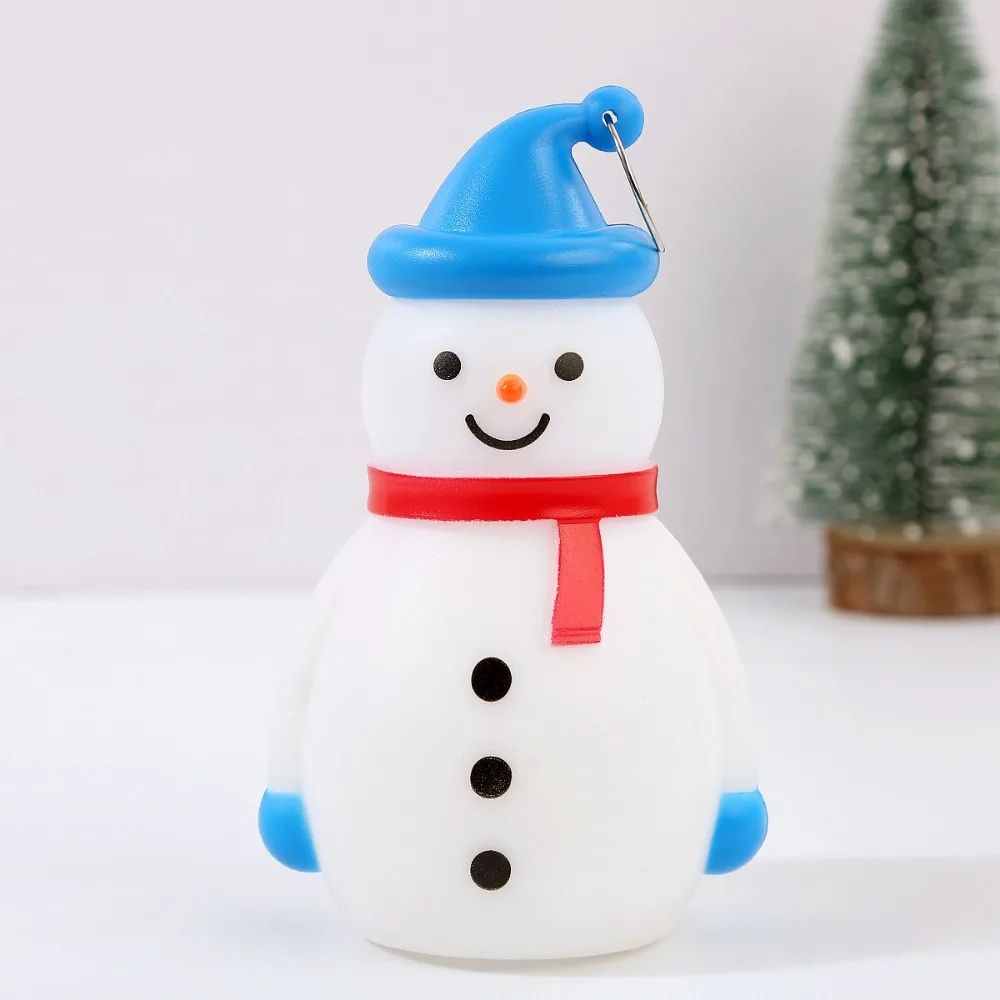 Cute LED Glowing Snowman Christmas Tree Hanging Ornament