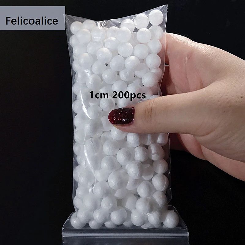 Mini White Styrofoam Craft Balls 1-4cm