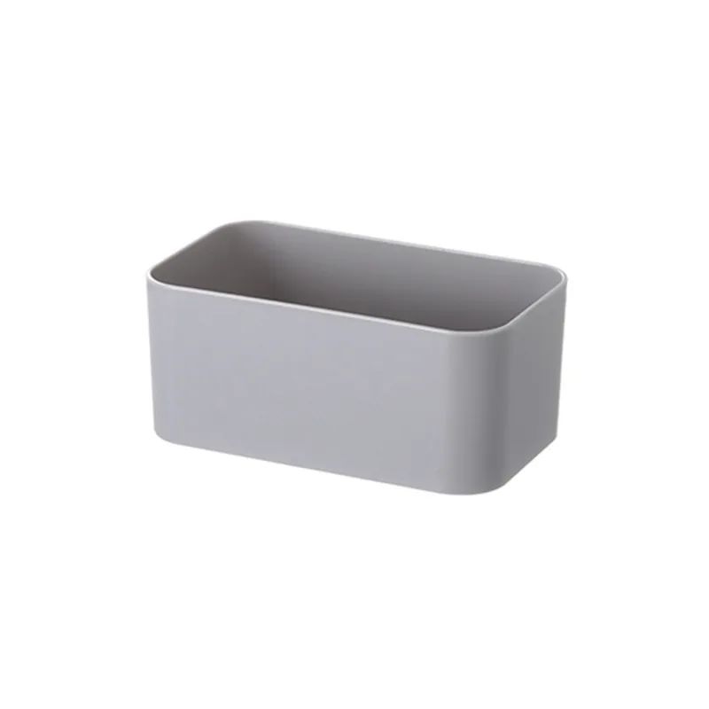 Wall Mounted Cosmetic Storage Box Adhesive Organizer