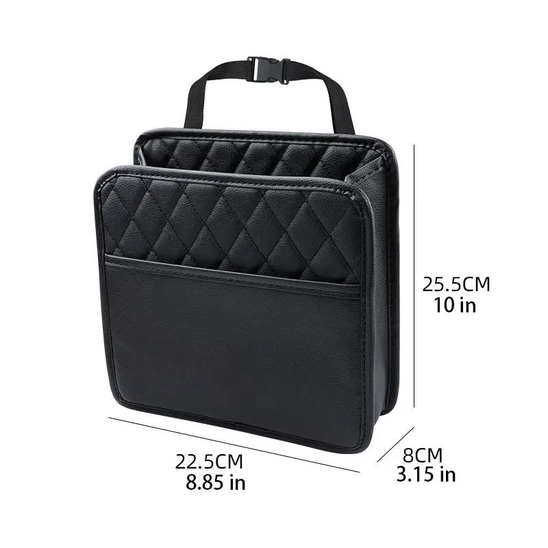 Multi Functional Car Seat Back Organizer Leather Storage Bag