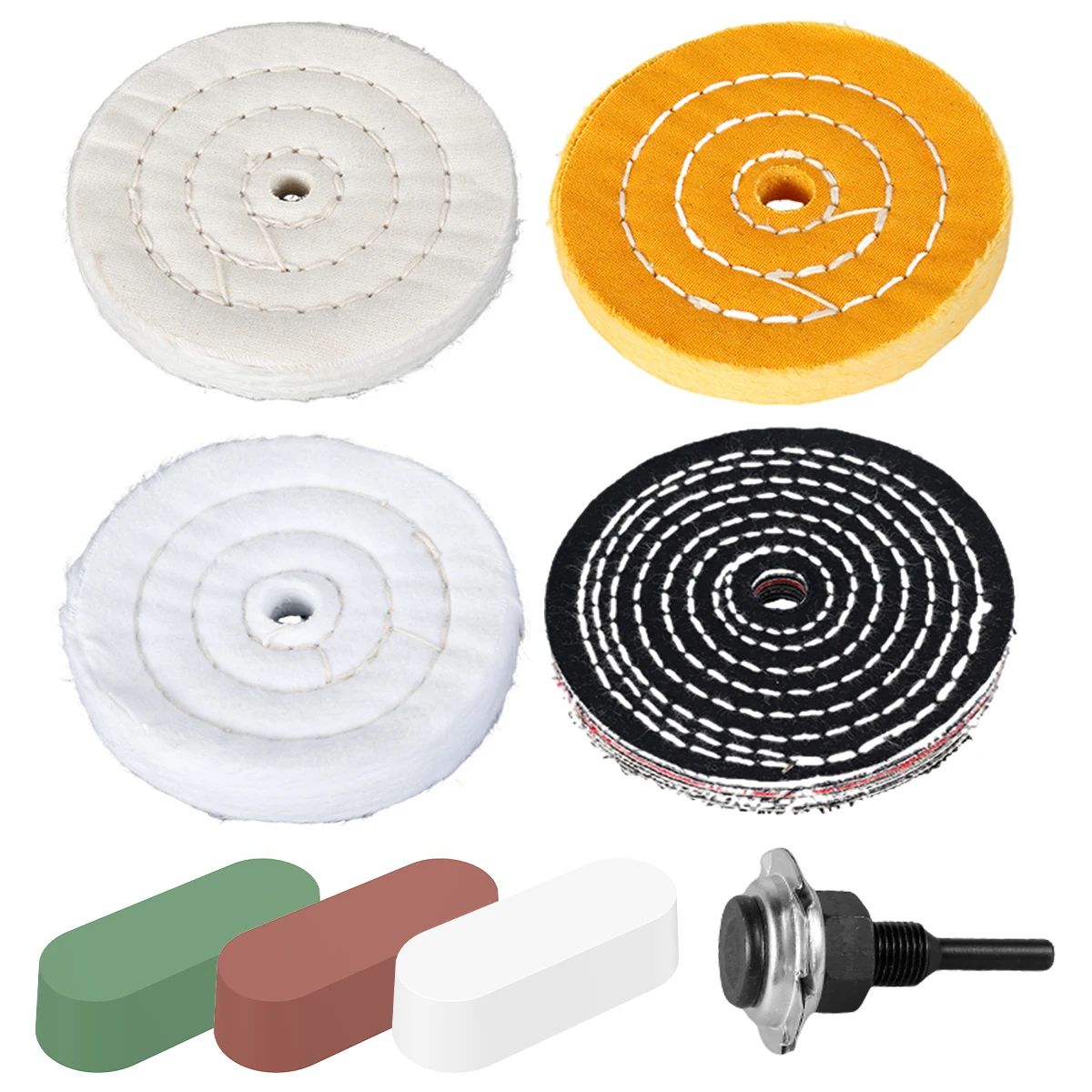 4 Inch Cloth Polishing Wheel Buffing Pad for Metal Jewelry