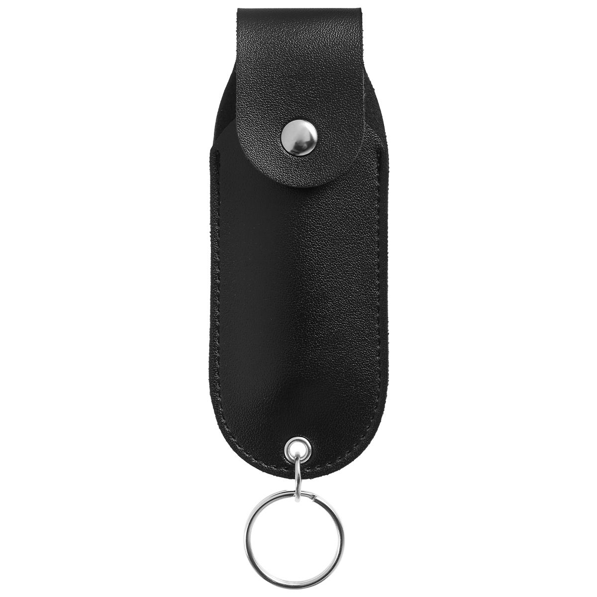 Mini Pepper Spray Holster Portable Leather Holder with Keychain