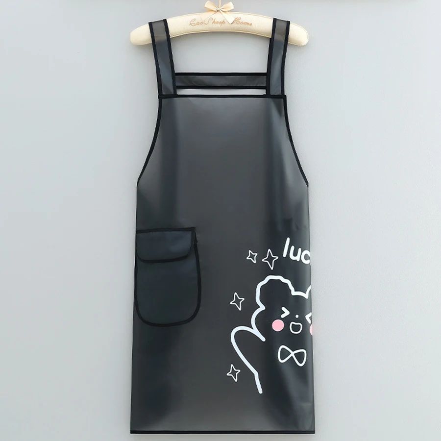 Waterproof TPU Kitchen Apron Sleeveless Oil Resistant