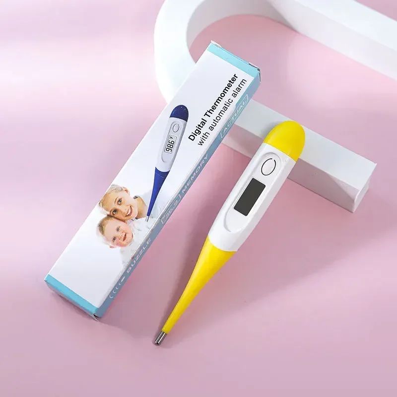 Digital Thermometer with Soft Tip for Oral and Underarm Use