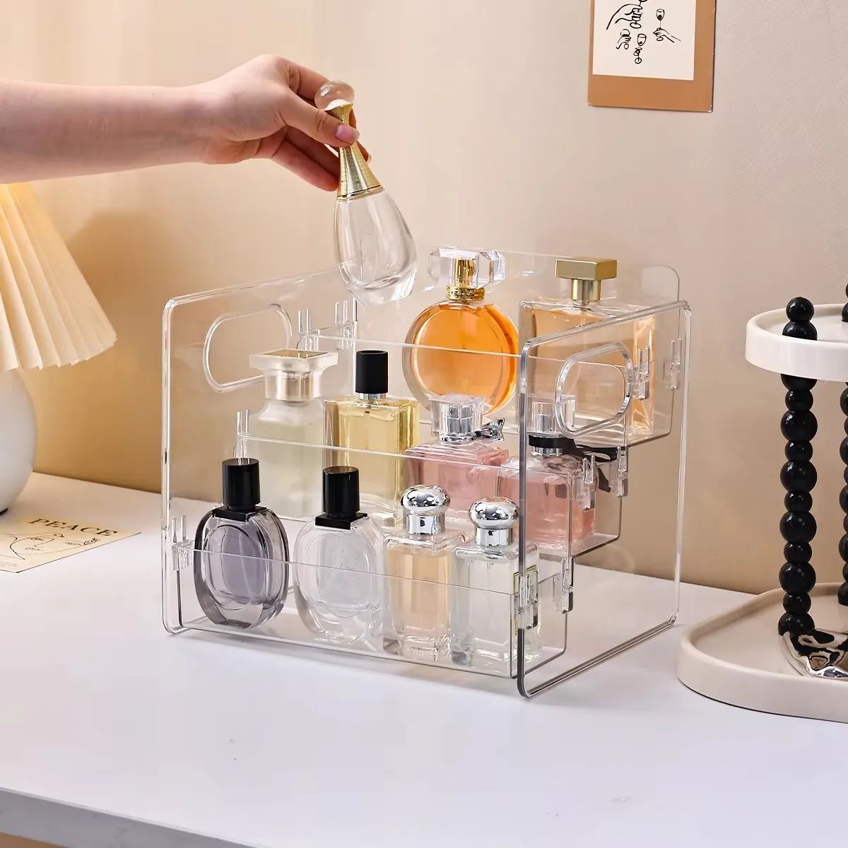 3 Tier Acrylic Perfume Display Organizer