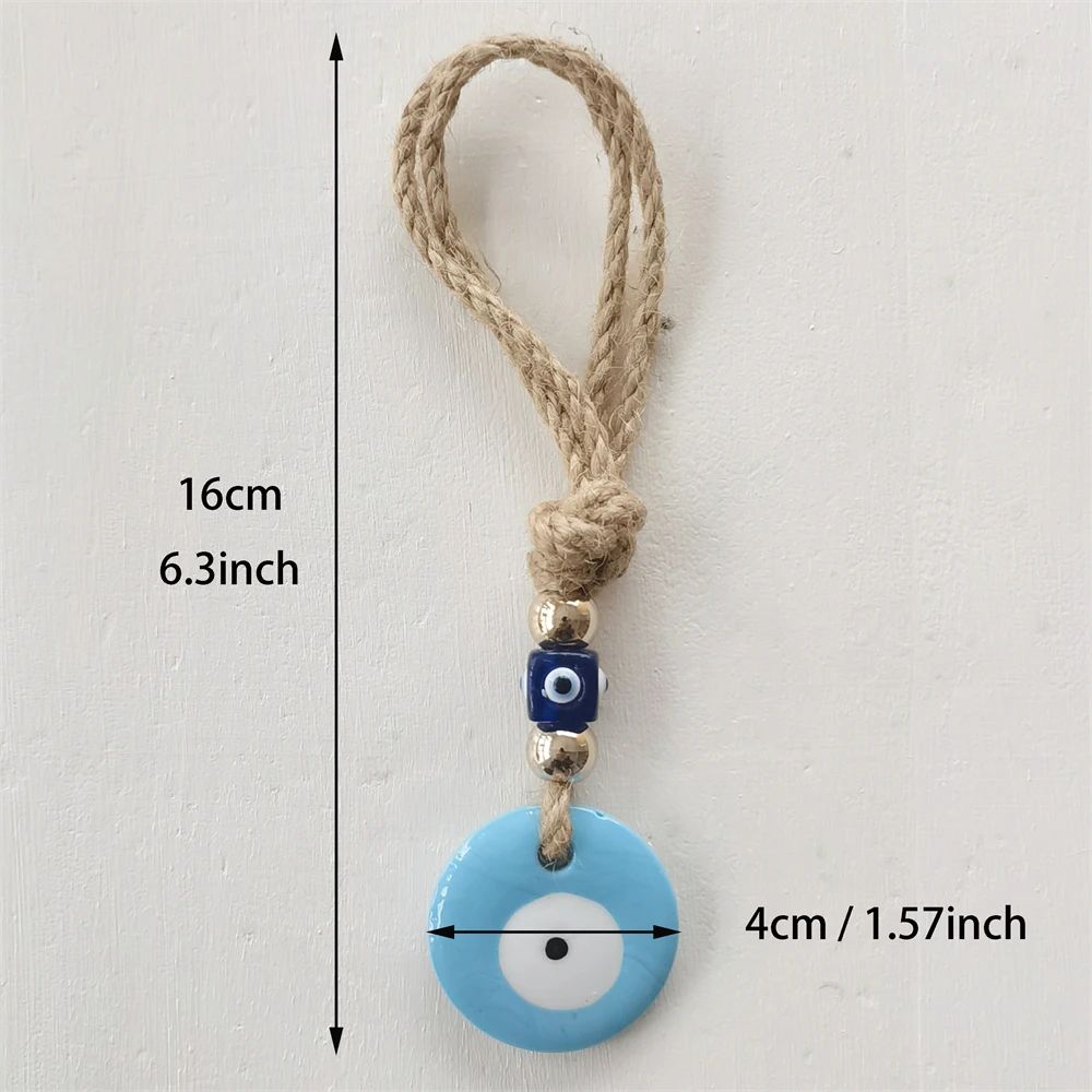 Handcrafted Evil Eye Glass Wall Charm