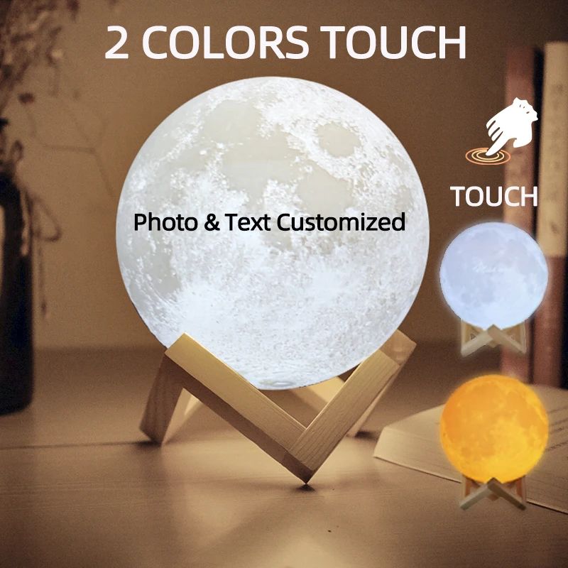 Personalized 3D Moon Lamp Custom Photo Light