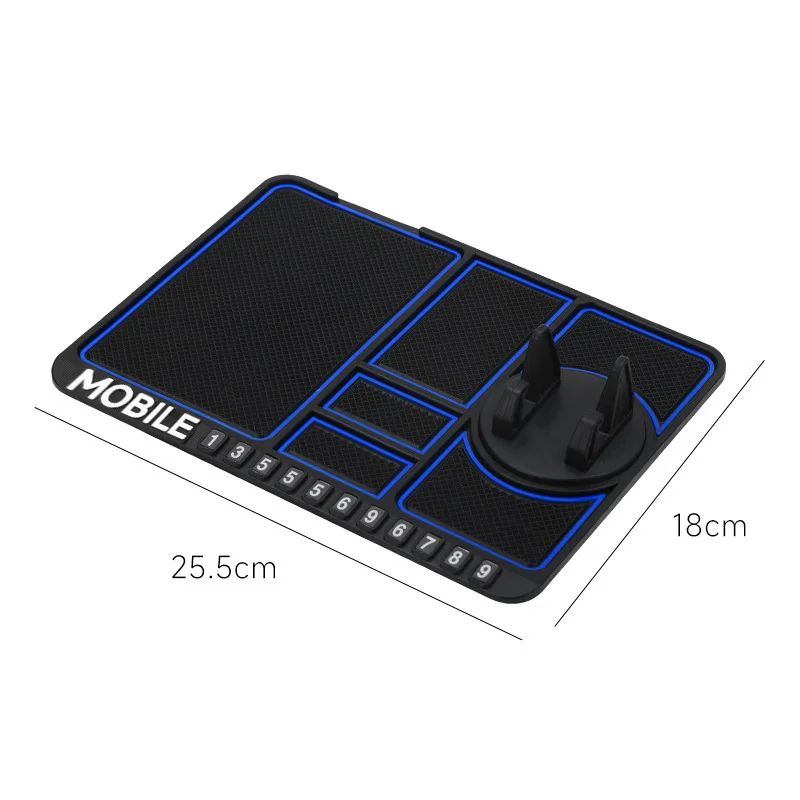 Multifunction Car Dashboard Pad with Phone Holder