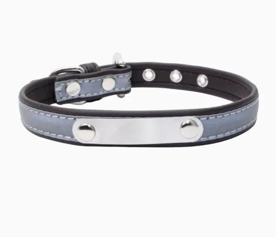 Personalized PU Leather Engraved Dog Collar