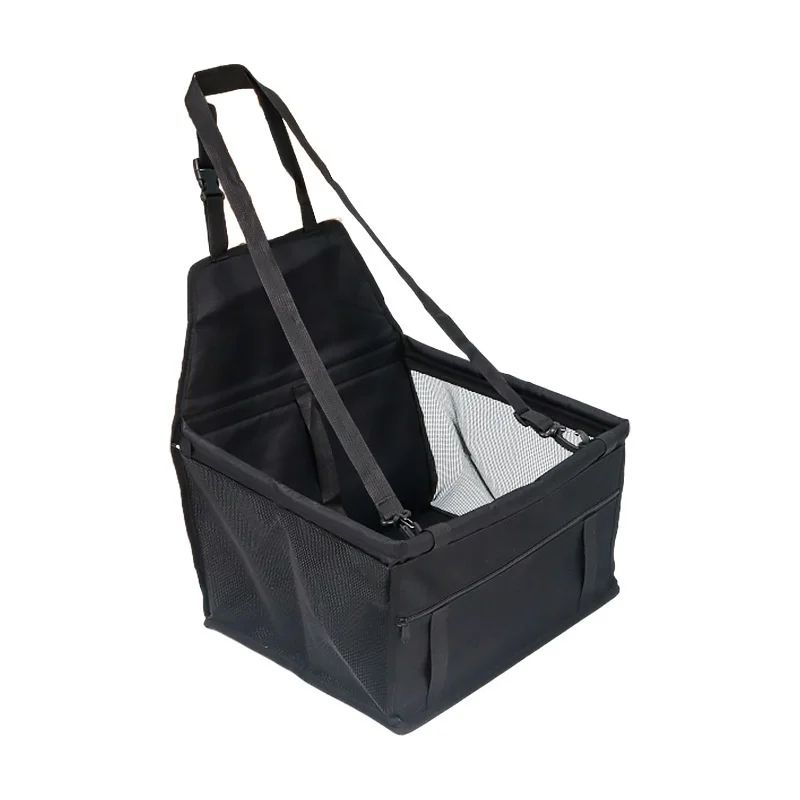 Foldable Dog Car Seat Hammock with Safety Harness