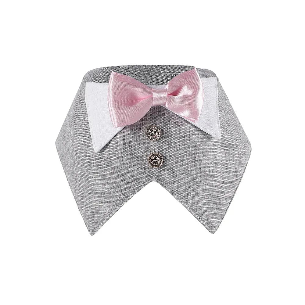 Formal Dog Tuxedo Bandana Bowtie Collar