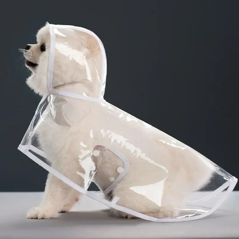 Transparent Waterproof Pet Raincoat for Small to Large Dogs