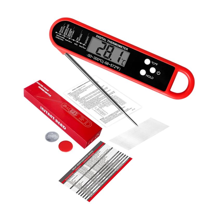 Digital Meat Thermometer with Touchscreen LCD and Timer
