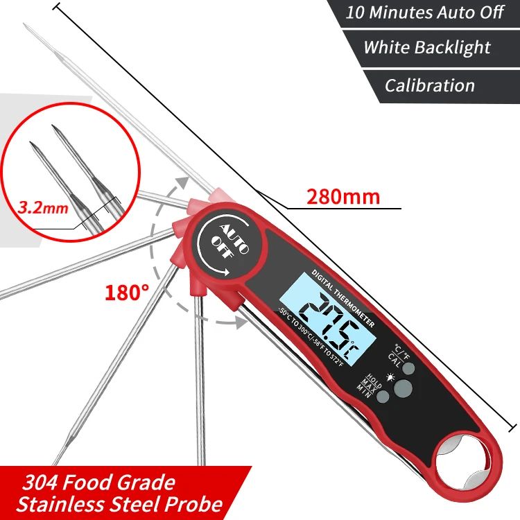 Digital Instant Read Food Thermometer for Cooking and Baking