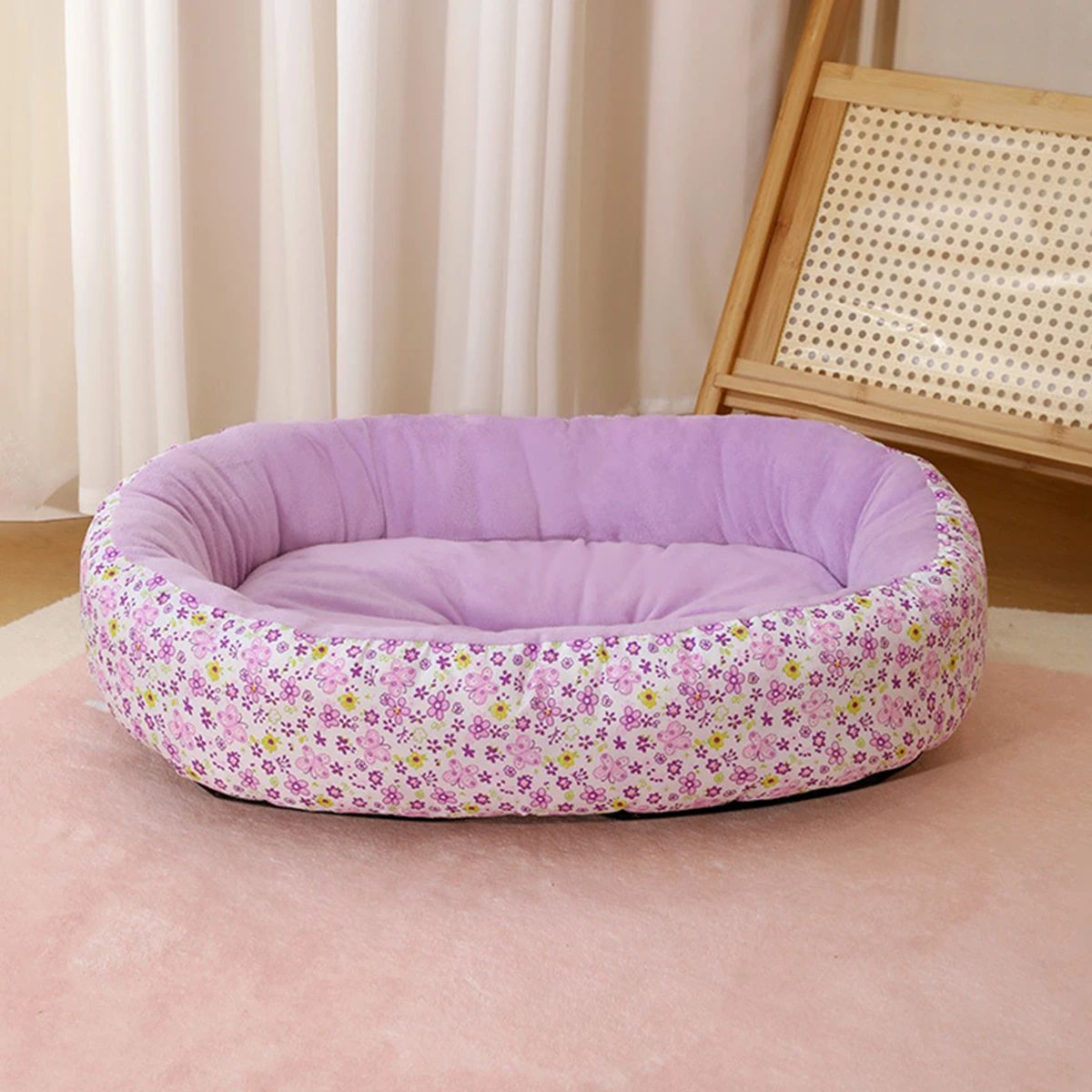 Floral All Season Soft Dog and Cat Bed Sofa Pad