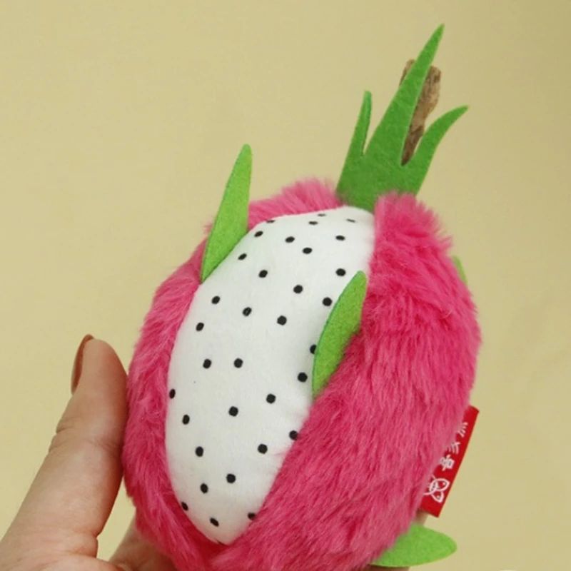 Dragon Fruit Catnip Plush Chew Toy