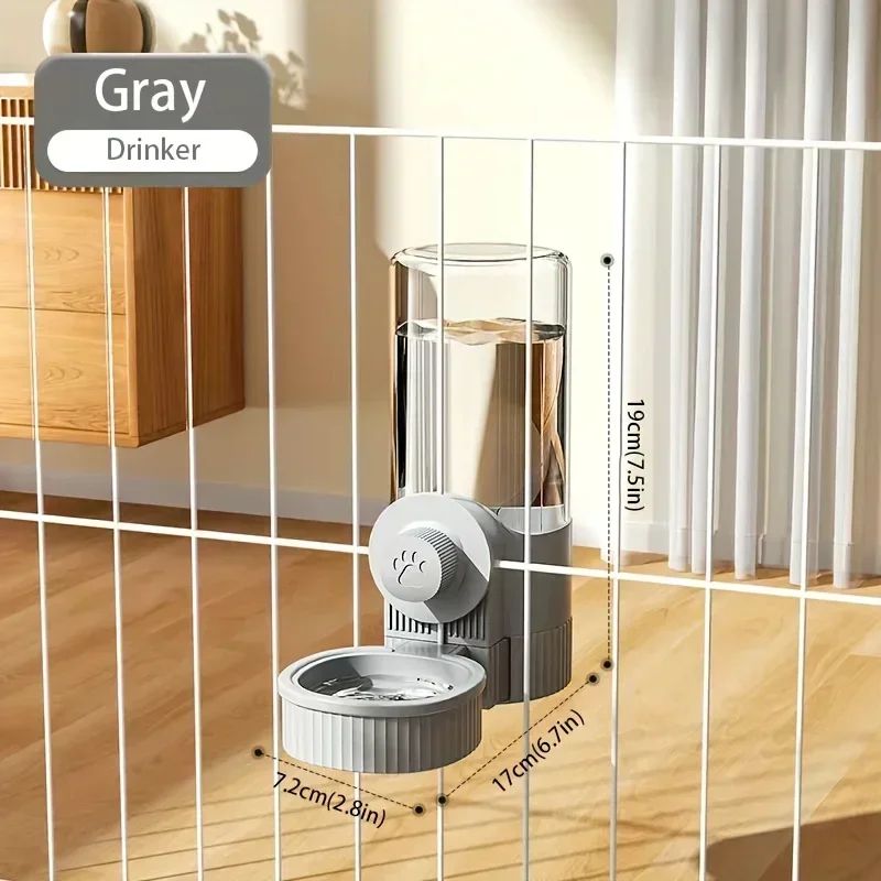 Hanging Automatic Pet Feeder and Water Dispenser Set