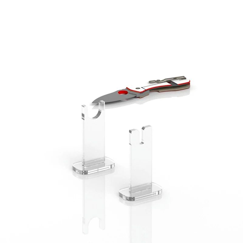 Clear Acrylic Knife Collection Display Stand