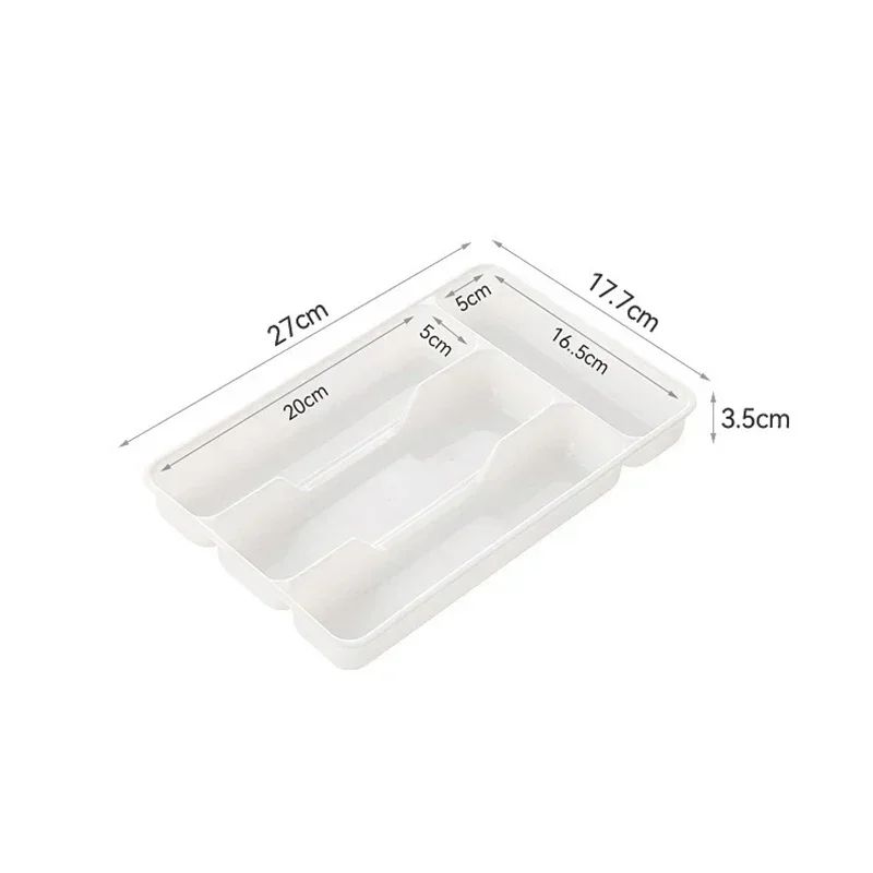 Cutlery Organizer Tray with 4 to 5 Compartments for Kitchen Drawers