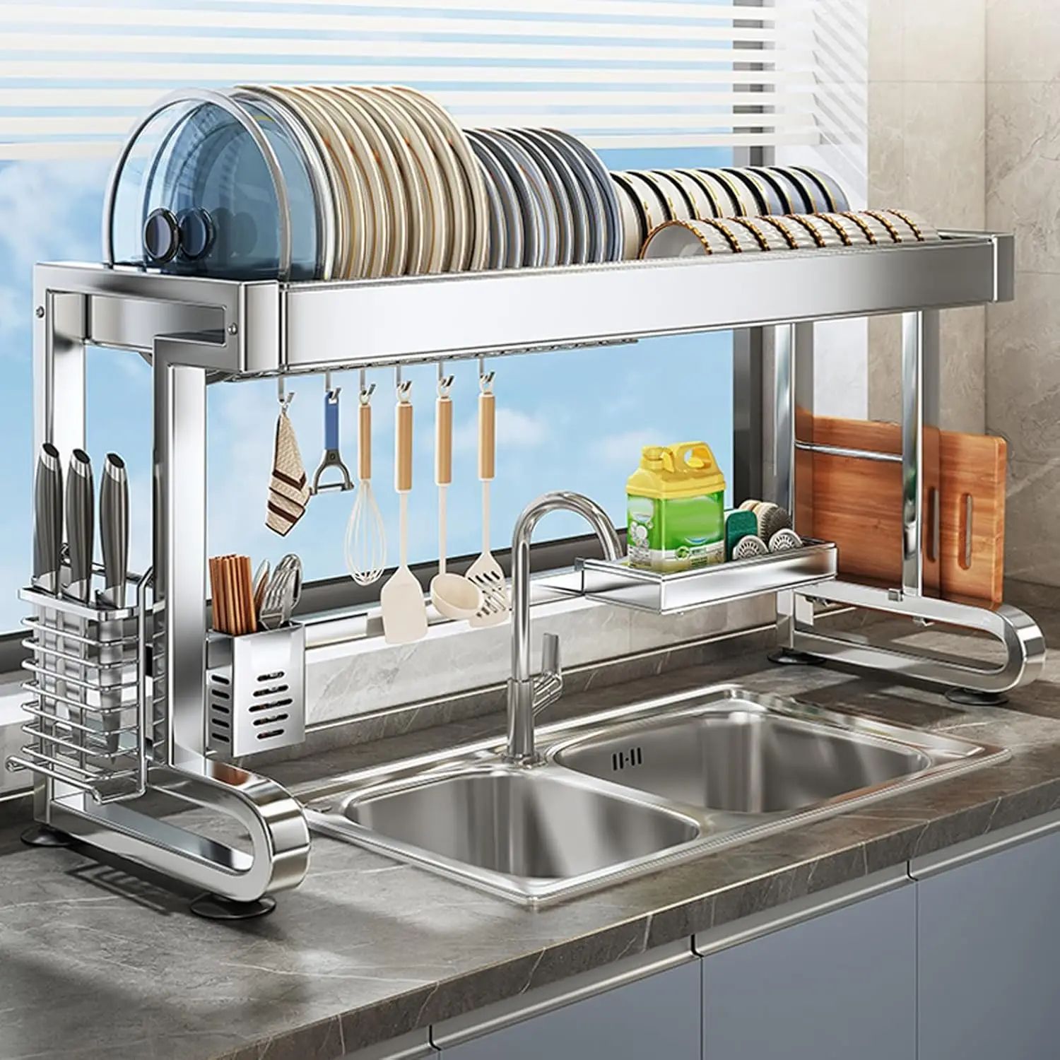 304 Stainless Steel Multifunctional Sink Rack